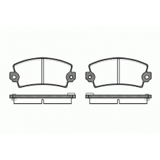0021.06 REMSA Комплект тормозных колодок, дисковый тормоз