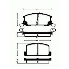 2201.02 ROADHOUSE Комплект тормозных колодок, дисковый тормоз