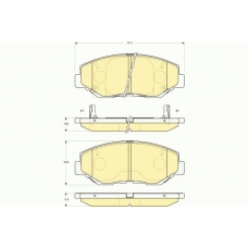 6133259 GIRLING Комплект тормозных колодок, дисковый тормоз