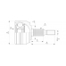 CVJ5579.10 OPEN PARTS Шарнирный комплект, приводной вал