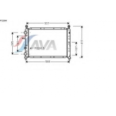 FT2094 AVA Радиатор, охлаждение двигателя