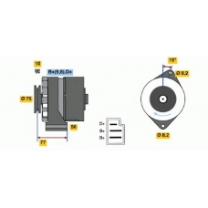 0 120 489 076 BOSCH Генератор