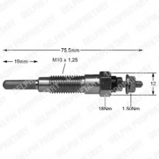HDS246 DELPHI Свеча накаливания