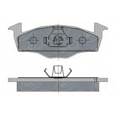SP 227 PR SCT Комплект тормозных колодок, дисковый тормоз