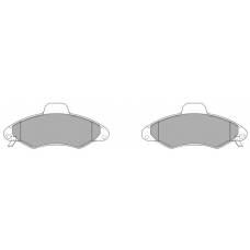 FBP-0756-01 FREMAX Комплект тормозных колодок, дисковый тормоз