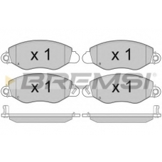 BP3010 BREMSI Комплект тормозных колодок, дисковый тормоз