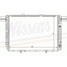 62688 NISSENS Радиатор, охлаждение двигателя