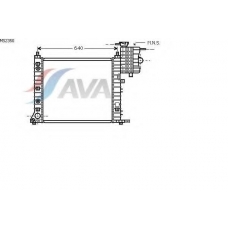 MS2350 AVA Радиатор, охлаждение двигателя