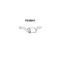 FD30811 VENEPORTE Средний глушитель выхлопных газов