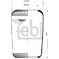 15036 FEBI Сильфон пневматической рессоры