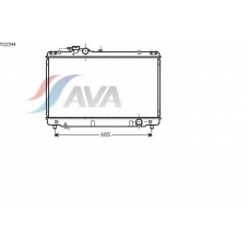 TO2344 AVA Радиатор, охлаждение двигателя