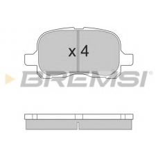 BP2859 BREMSI Комплект тормозных колодок, дисковый тормоз