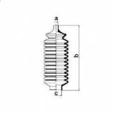 83785 SPIDAN Пыльник, рулевое управление