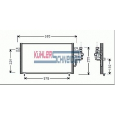 0521501 KUHLER SCHNEIDER Конденсатор, кондиционер