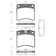 BLF702 QUINTON HAZELL Комплект тормозных колодок, дисковый тормоз