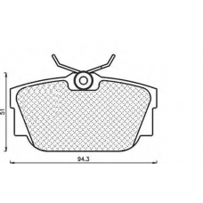 430216171266 MAGNETI MARELLI Комплект тормозных колодок, дисковый тормоз