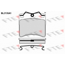 BL2135A1 FTE Комплект тормозных колодок, дисковый тормоз