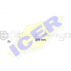 610565 E C ICER Сигнализатор, износ тормозных колодок