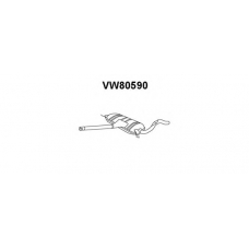 VW80590 VENEPORTE Средний глушитель выхлопных газов