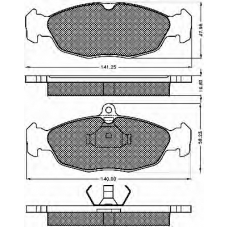 10345 BSF Комплект тормозных колодок, дисковый тормоз
