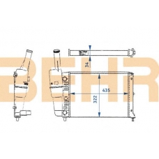 2109143 BEHR Radiator