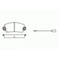 2025.12 ROADHOUSE Комплект тормозных колодок, дисковый тормоз