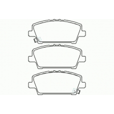 P 28 037 BREMBO Комплект тормозных колодок, дисковый тормоз