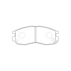 FP0484 FIT Комплект тормозных колодок, дисковый тормоз