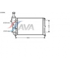 LCA2066 AVA Радиатор, охлаждение двигателя