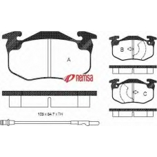 1170710 METZGER Комплект тормозных колодок, дисковый тормоз