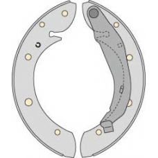 PM751791 MGA Комплект тормозов, барабанный тормозной механизм