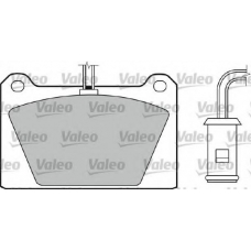 551003 VALEO Комплект тормозных колодок, дисковый тормоз