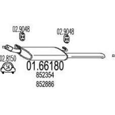 01.66180 MTS Глушитель выхлопных газов конечный