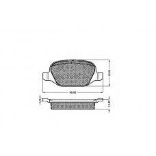 32890 SPIDAN Комплект тормозных колодок, дисковый тормоз