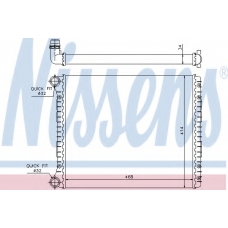 60426 NISSENS Радиатор, охлаждение двигателя