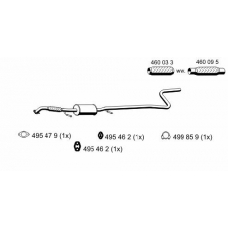 310178 ERNST Средний глушитель выхлопных газов
