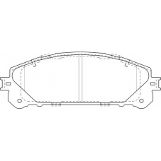 FD7519A NECTO Комплект тормозных колодок, дисковый тормоз