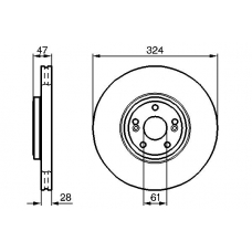 0 986 478 972 BOSCH Тормозной диск