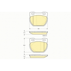 6112096 GIRLING Комплект тормозных колодок, дисковый тормоз
