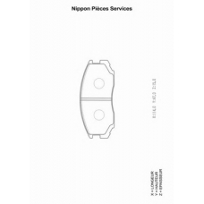 M360I61 NPS Комплект тормозных колодок, дисковый тормоз