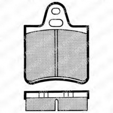 LP115 DELPHI Комплект тормозных колодок, дисковый тормоз