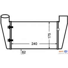 8ML 376 727-581 HELLA Интеркулер