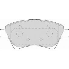FD6958A NECTO Комплект тормозных колодок, дисковый тормоз