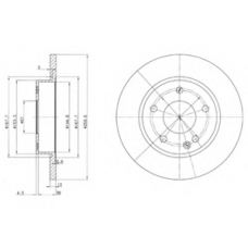BG3394 DELPHI Тормозной диск