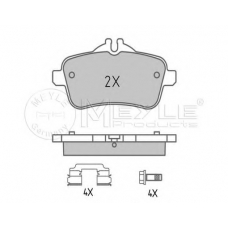 025 252 1618/PD MEYLE Комплект тормозных колодок, дисковый тормоз