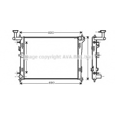 HY2180 Prasco Радиатор, охлаждение двигателя