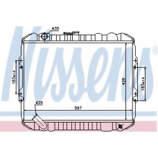 62884 NISSENS Радиатор, охлаждение двигателя