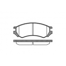 0344.00 QUINTON HAZELL Комплект тормозных колодок, дисковый тормоз