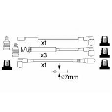 0 986 356 747 BOSCH Комплект проводов зажигания