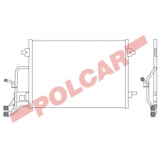 1324K8C2 POLCAR Skraplacze klimatyzacji